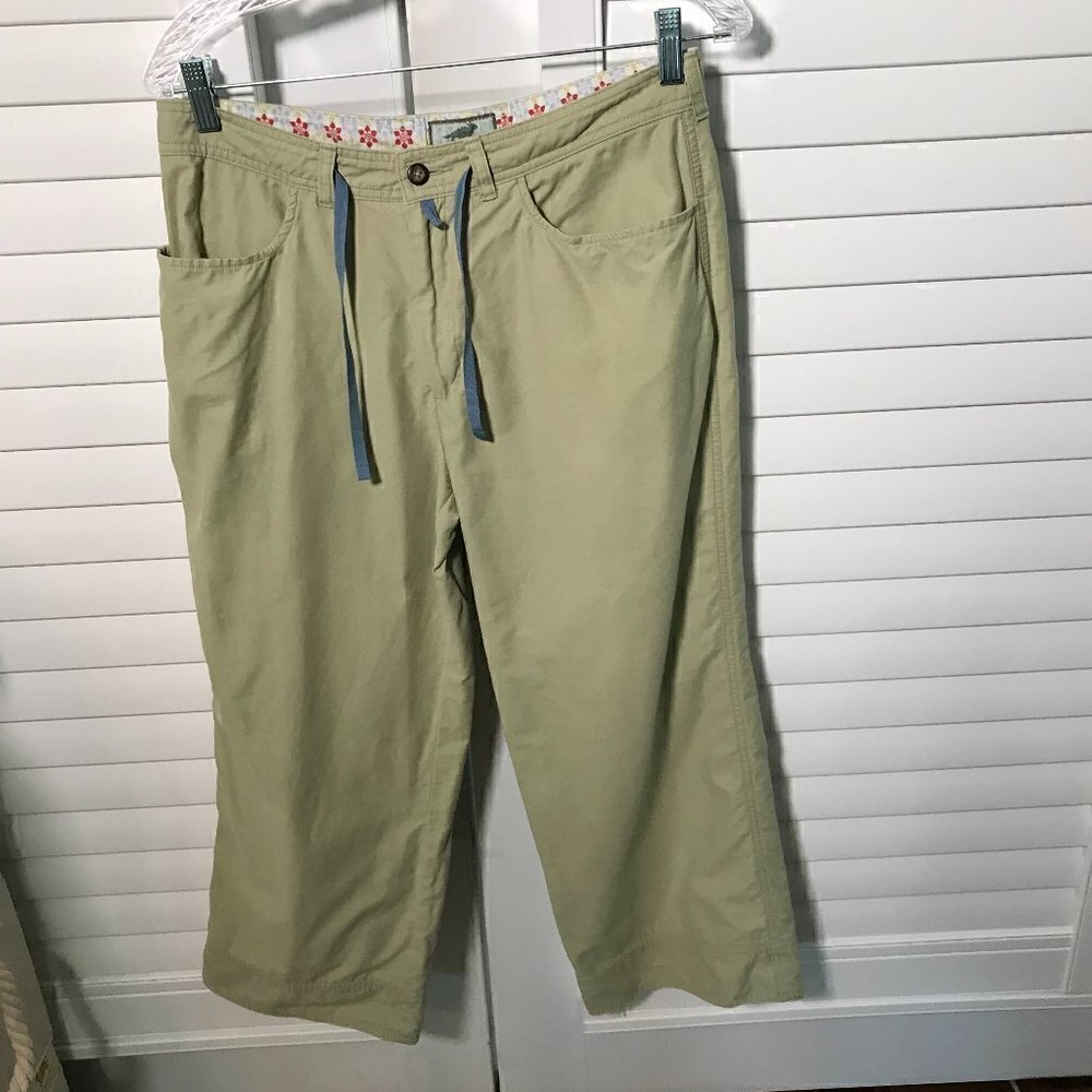 Horny Toad light green athleisure crop pants, 8